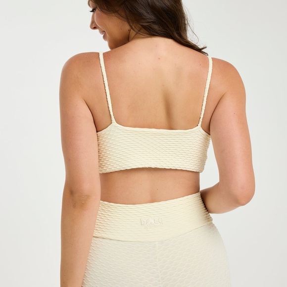 Booty by Brabants Croco Skin Bralette in French Vanilla - Picture 6 of 9